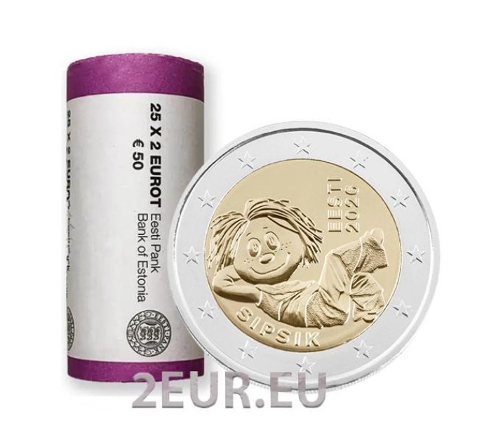 ESTONIE 2 ROULEAU EURO 2026 - Sipsik