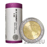ESTONIE 2 ROULEAU EURO 2023
