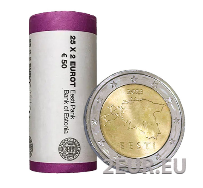 ESTONIE 2 ROULEAU EURO 2023