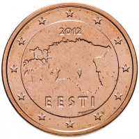 Estonie 2 Cent UNC 2012