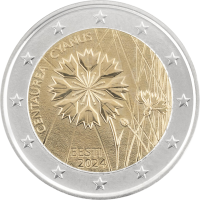Estonie 2 euros UNC 2024 - Bleuet