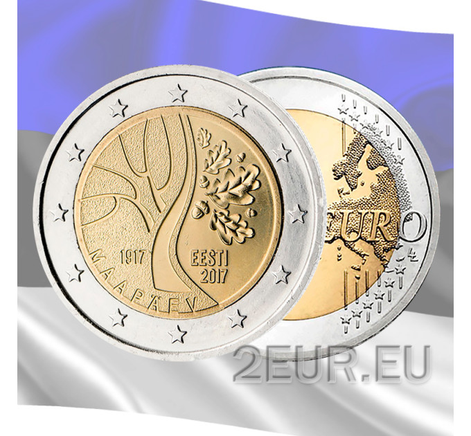 Estonie 2 euros UNC 2017 - Le chemin de l'indépendance de l'Estonie