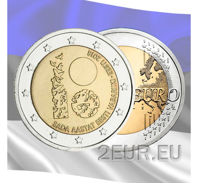 Estonie 2 euros UNC 2018/2 - 100 ans République d'Estonie