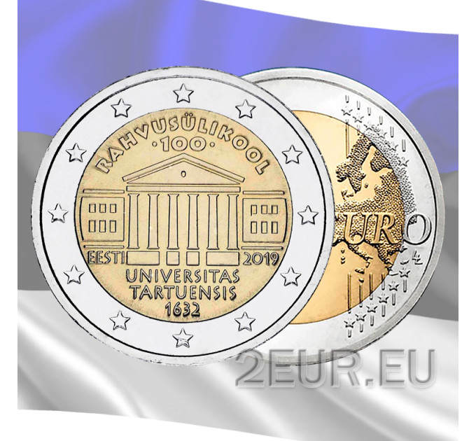 Estonie 2 euros UNC 2019/2 - 100e anniversaire de l'Université de langue estonienne de Tartu