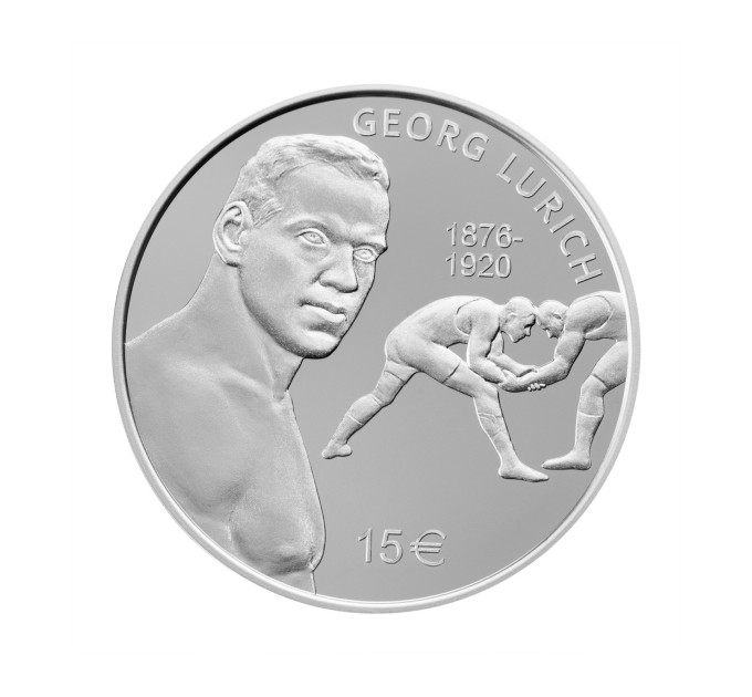 Estonie 15 euros pièce d'argent BE 2026 - Georg Lurich