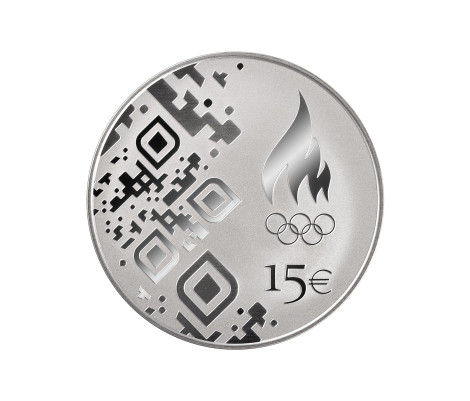 Estonie 15 euros pièce d'argent BE 2026 - XXV Jeux olympiques d'hiver de Cortina, Milan
