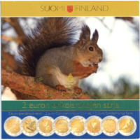 Finlande Série de pièces de 2 euros BU 2004–2009