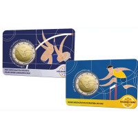 Finlandia 2 euros BU 2025 - 100 ans des Internationaux d'athlétisme Finlande-Suède - Fin/Swed + Ang Finlandia 2 euros BU 2025 - 100 ans des Internationaux d'athlétisme Finlande-Suède - Fin/Swed + Ang