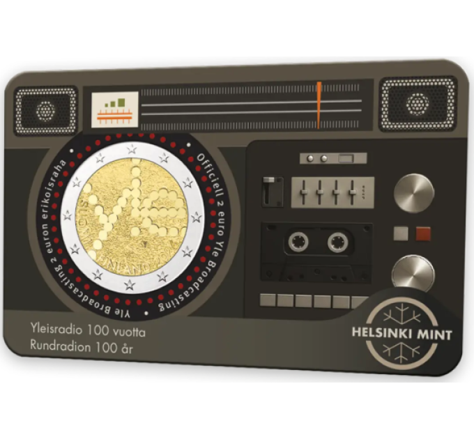 Finlandia 2 euros BU 2026 - 100 ans Yle Société de radiodiffusion - Fin/Swed