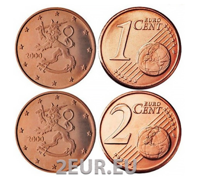 Finlandia 1,2 Cent UNC 2000