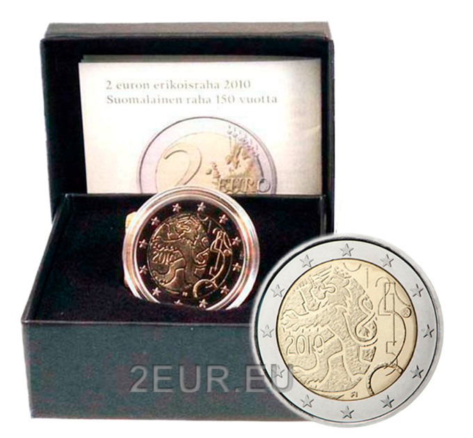 Finlande 2 euros proof 2010 - 150 Ans Monnaie Finlandaise  
