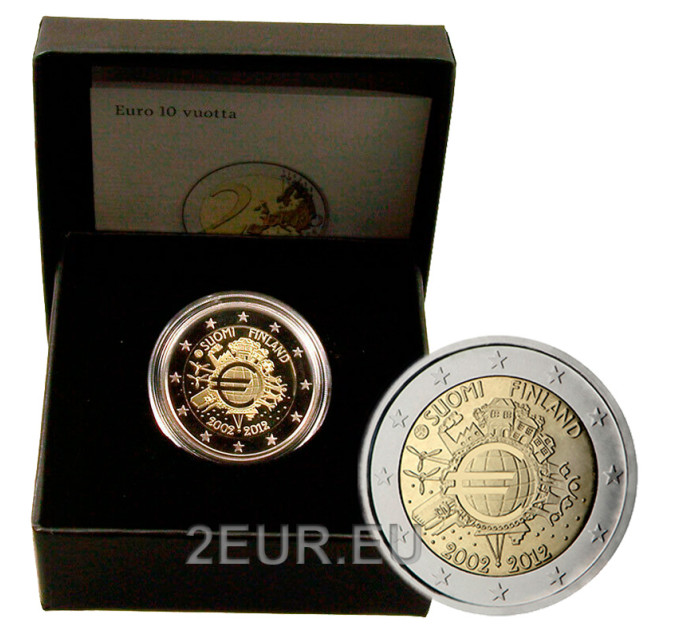 Finlande 2 euros proof 2012 - 10 Years of Euro Cash  