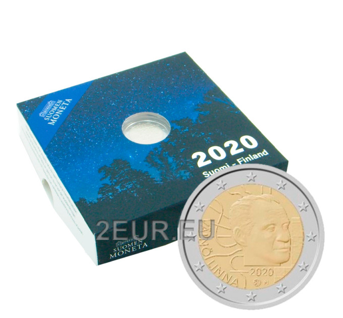Finlande 2 euros proof 2020 - 100e anniversaire de la naissance de Väinö Linna 
