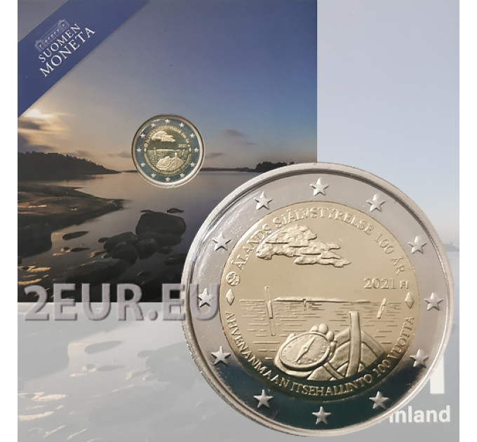 Finlande 2 euros proof 2021 - 100 ans d'autonomie à Aland 