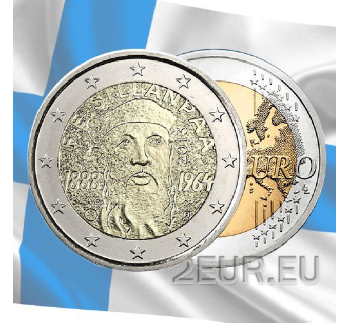 Finlande 2 euros UNC 2013 - 125e anniversaire de la naissance de Frans Eemil Sillanpää
