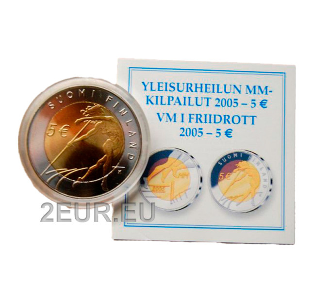 Finlande 5 euros proof 2005 - 10. Championnats du monde d'athlétisme à Helsinki  