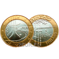Finlande 5 euros UNC 2003 - 67. Championnats du monde de hockey sur glace en Finlande