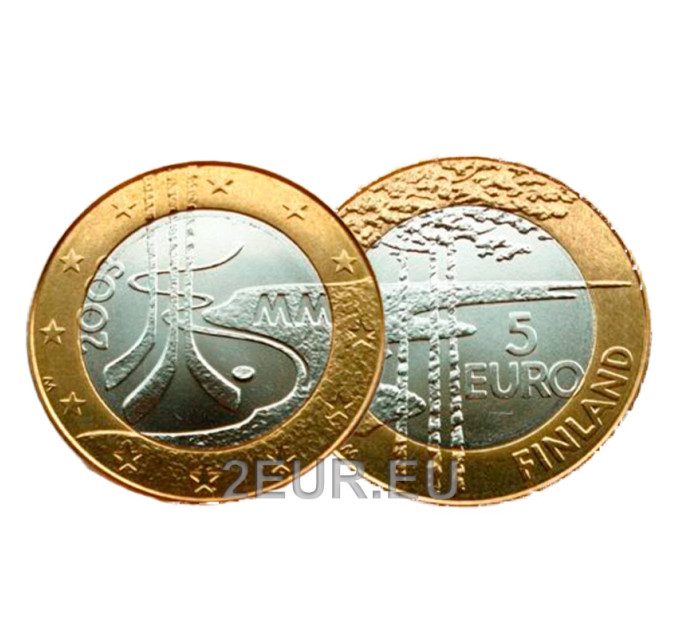 Finlande 5 euros UNC 2003 - 67. Championnats du monde de hockey sur glace en Finlande