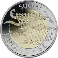 Finlande 5 euros UNC 2007 - 90 ans Indépendance