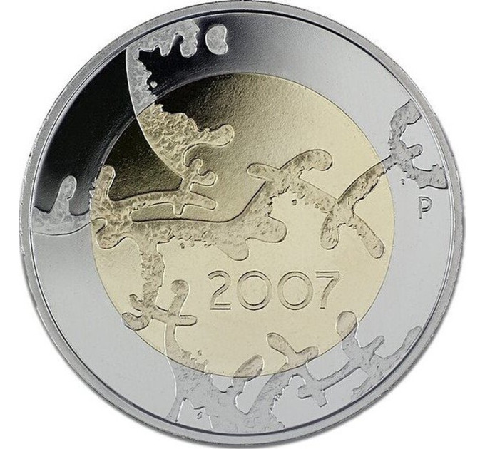 Finlande 5 euros UNC 2007 - 90 ans Indépendance