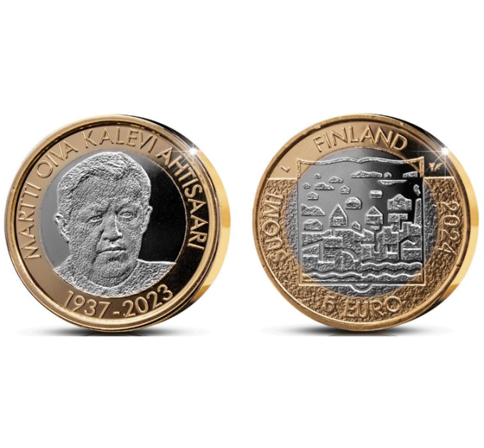 Finlande 5 euros proof 2024 - Présidents de Finlande – Martti Ahtisaari