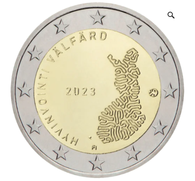 Finlandia 2 euros UNC 2023 - Service social et de santé