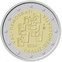 Finlandia 2 euros UNC 2024 - Élections et démocratie