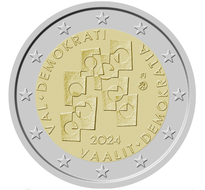 Finlandia 2 euros UNC 2024 - Élections et démocratie