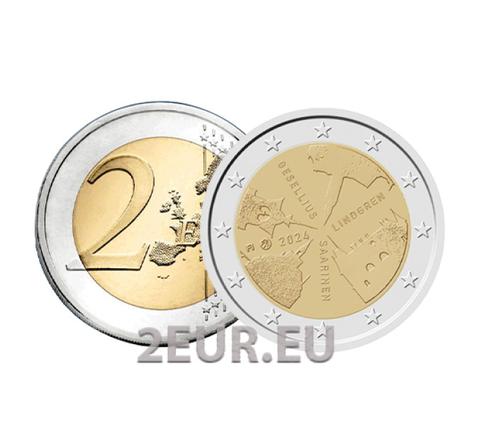 Finlandia 2 euros UNC 2024 - Architecture finlandaise