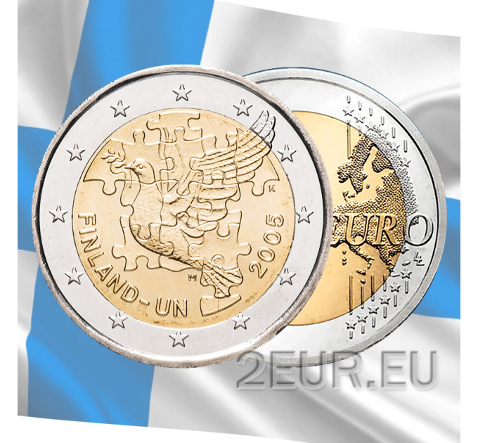 Finlande 2 euros UNC 2005 - 60 Ans Nations Unies ONU