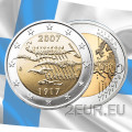 Finlande 2 euros UNC 2007 - 90 Ans Indépendance