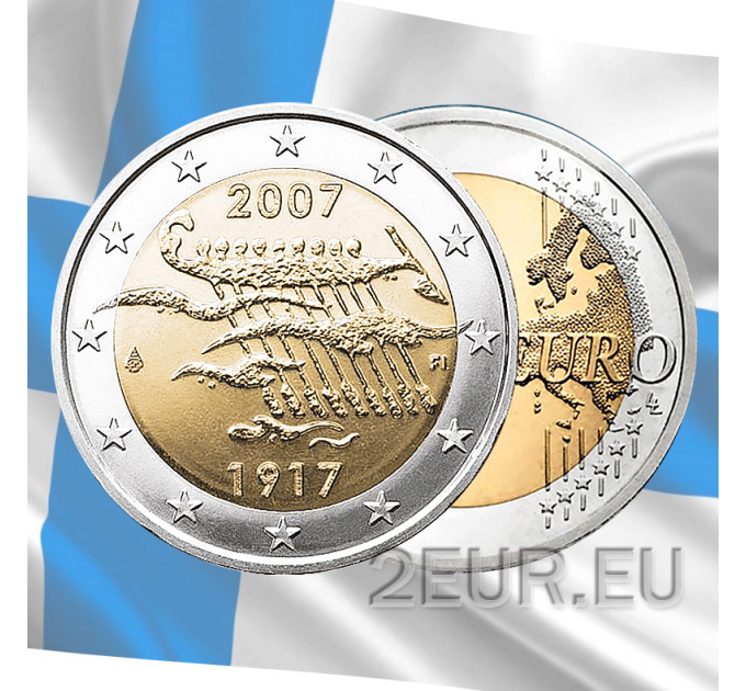 Finlande 2 euros UNC 2007 - 90 Ans Indépendance