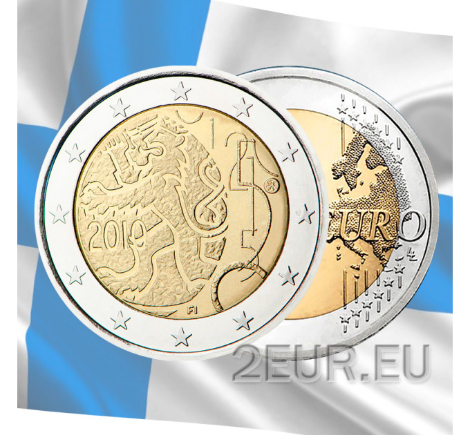 Finlande 2 euros UNC 2010 - 150 ans Monnaie finlandaise - Markka