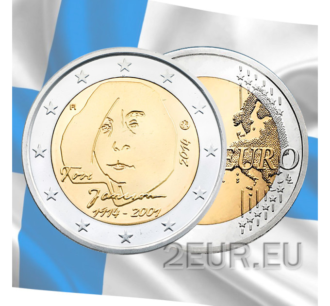 Finlande 2 euros UNC 2014 - 100e anniversaire de la naissance de l'auteur et artiste Tove Jansson
