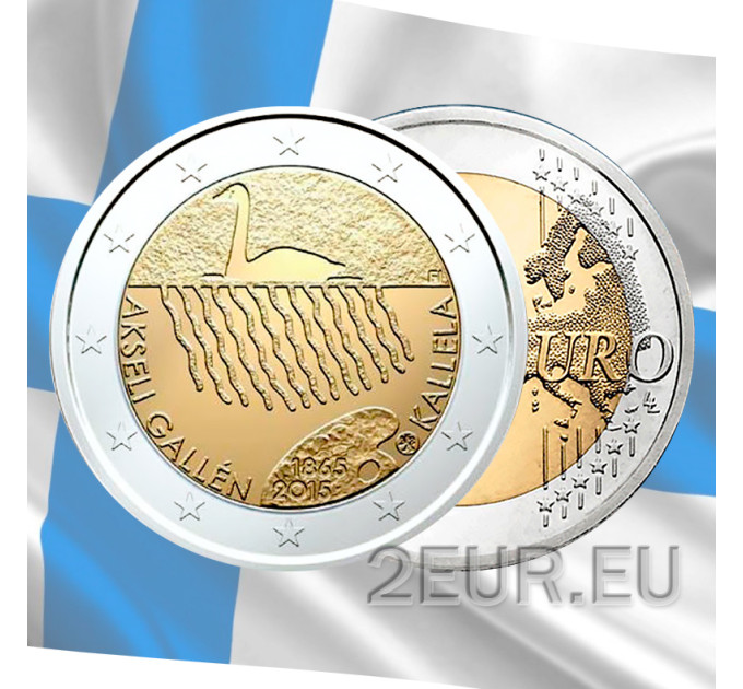 Finlande 2 euros UNC 2015 -150e anniversaire de la naissance de l'artiste Akseli Gallen-Kallela