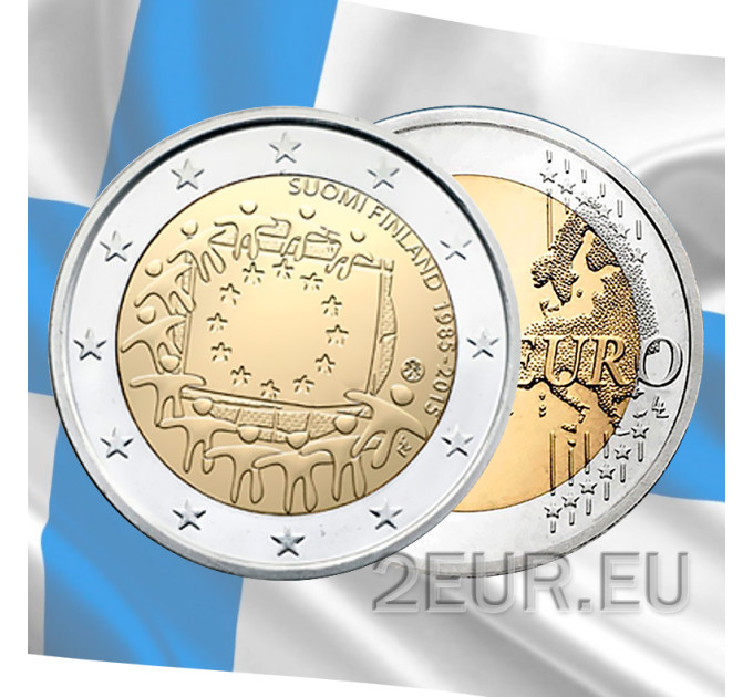 Finlande 2 euros UNC 2015 - 30e anniversaire du drapeau de l'UE