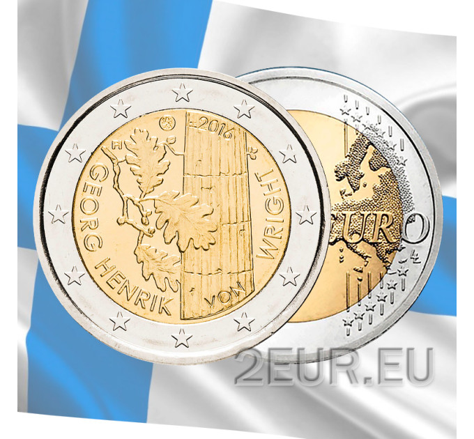 Finlande 2 euros UNC 2016 - 100e anniversaire de la naissance de Georg Henrik von Wright