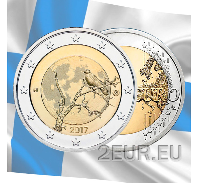 Finlande 2 euros UNC 2017 - Nature finlandaise