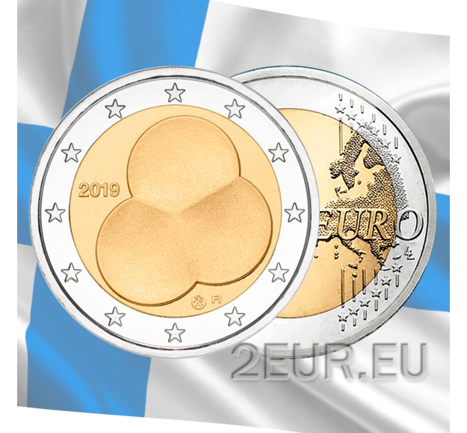 Finlande 2 euros UNC 2019 - 100 Ans Acte Constitutionnel de Finlande
