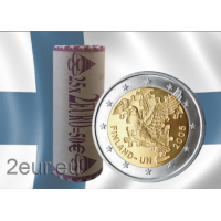 Finlande 2 EURO ROLL 2005 - 60 ans des Nations Unies ONU