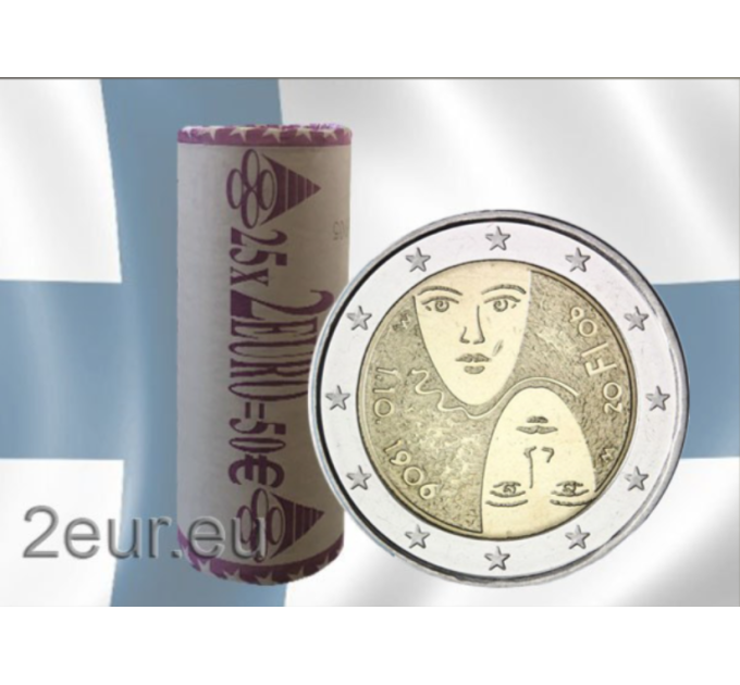 Finlande 2 EURO ROLL 2006 - 100 ans de droit de vote des femmes