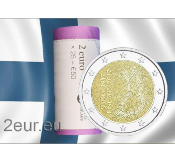 Finlande 2 EURO ROLL 2017 - 100 ans d'indépendance
