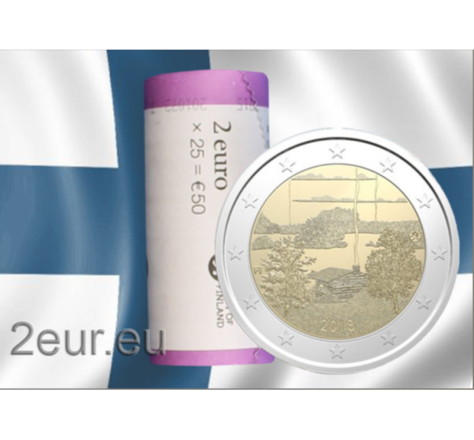 Finlande 2 EURO ROLL 2018 - Culture du sauna finlandais