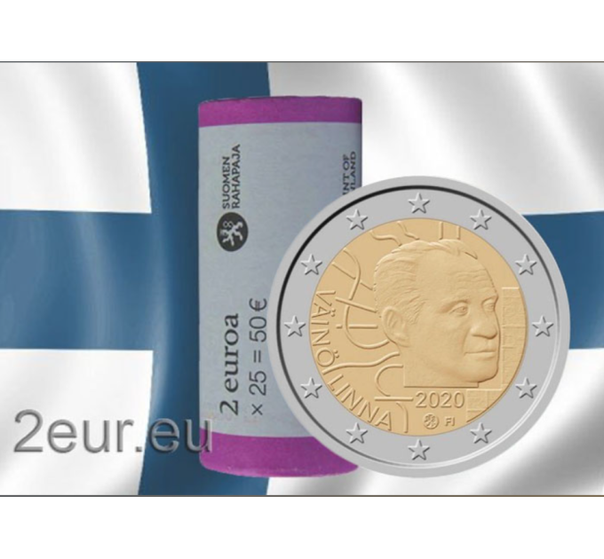 Finlande 2 EURO ROLL 2020 - 100e anniversaire de la naissance de Väinö Linna
