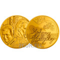  France 1/4 euro UNC 2020 - Johnny Hallyday - 60 ans de souvenirs