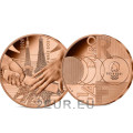  France 1/4 euro UNC 2021 - Remise de relais - Jeux olympiques d'été de Tokyo 2020 - Paris 2024 - 2021