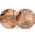  France 1/4 euro UNC 2021 - Jeux Olympiques Paris 2024 - Tennis en fauteuil roulant