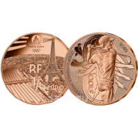 France 1/4 euro UNC 2023 - Jeux Olympiques Paris 2024 - Le golf