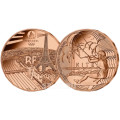  France 1/4 euro UNC 2022 - Jeux Olympiques Paris 2024 - Cerf-volant de sport