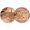  France 1/4 euro UNC 2022 - Jeux Olympiques Paris 2024 - Sports Cyclisme